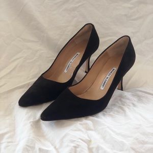 Brown Suede Manolo Blahnik